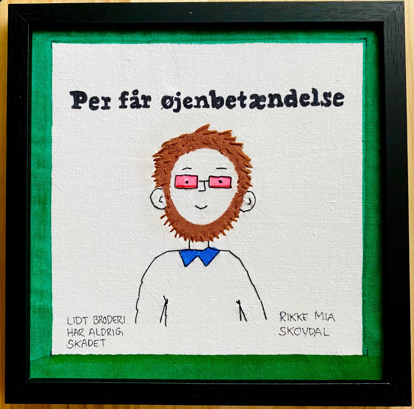 Per får øjenbetændelse