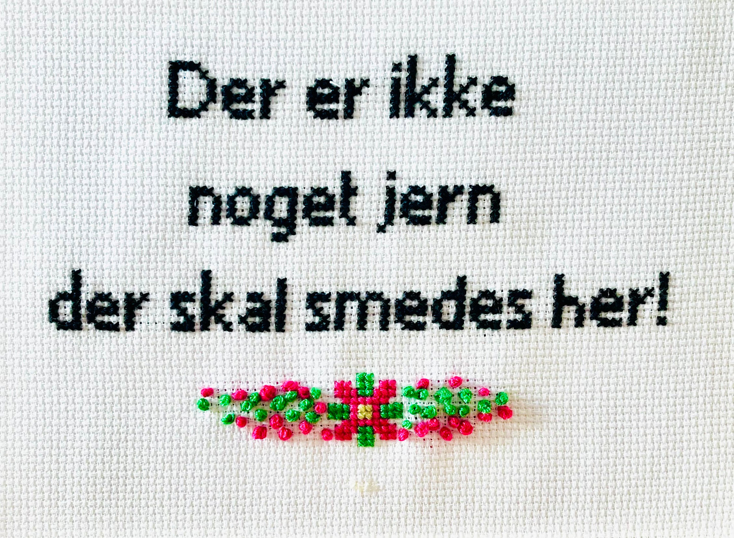 Der er ikke noget jern, der skal smedes her