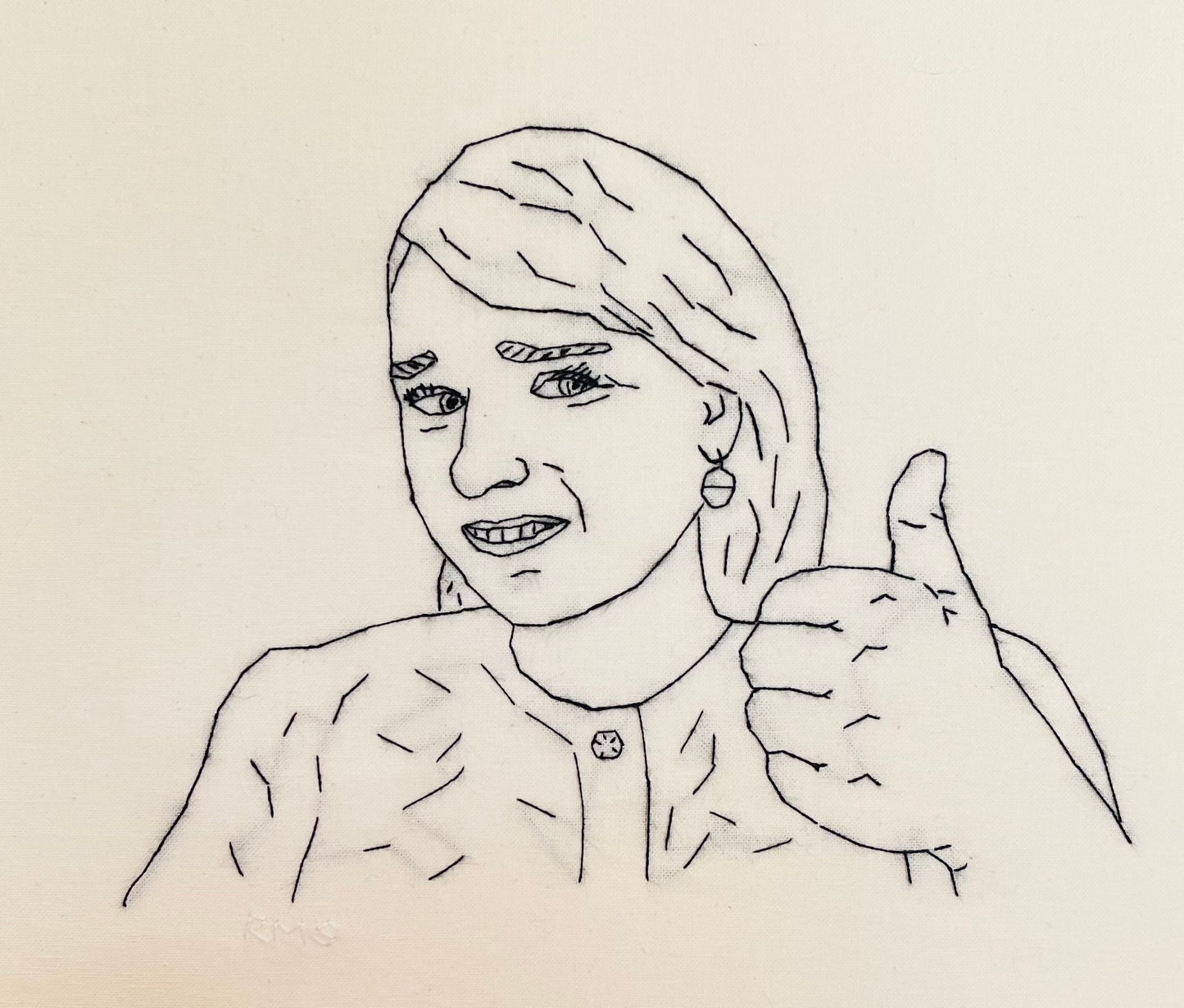 Selvportræt: Thumbs up