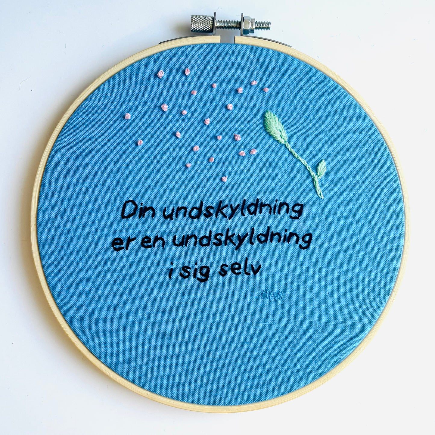 Din undskyldning er en undskyldning i sig selv
