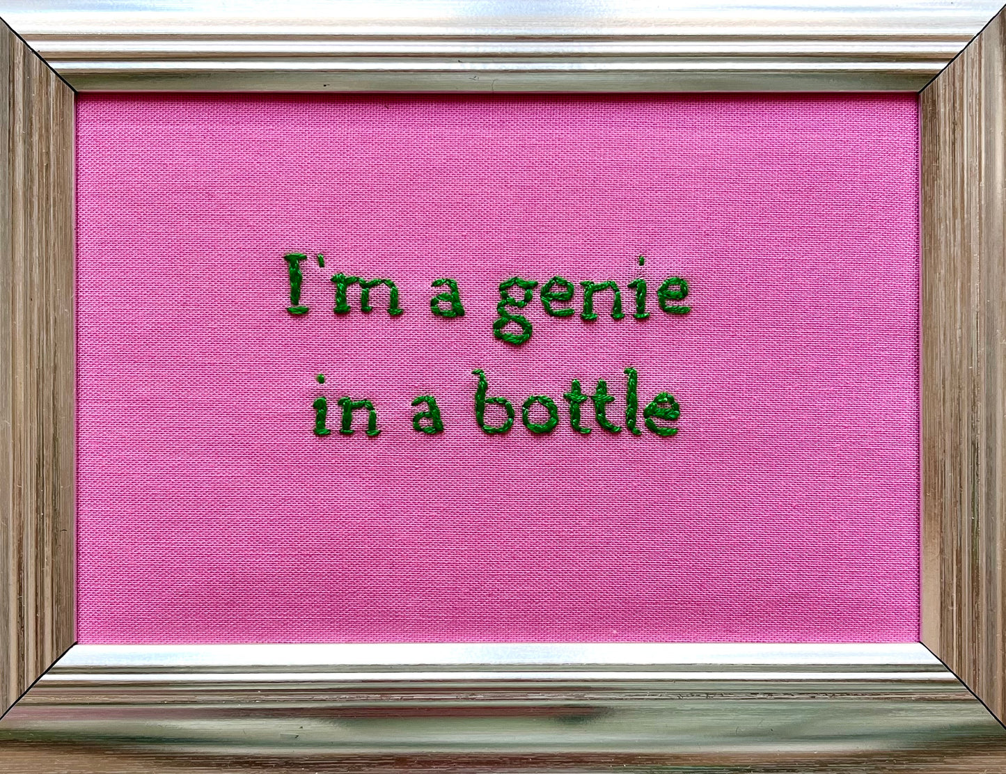 I’m a genie in a bottle