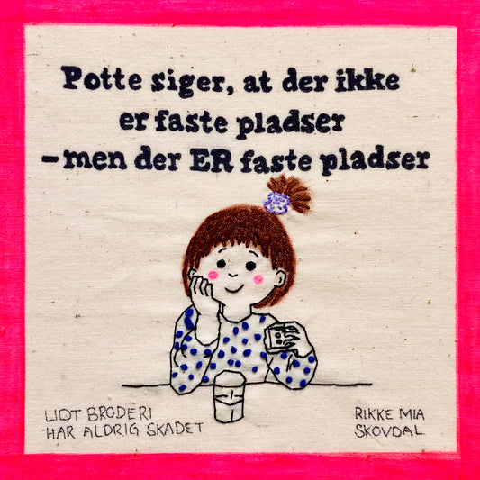 Potte siger, at der ikke er faste pladser - men der ER faste pladser