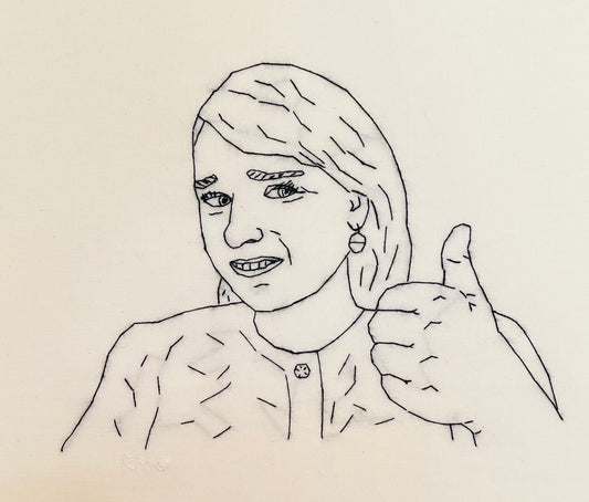 Selvportræt: Thumbs up