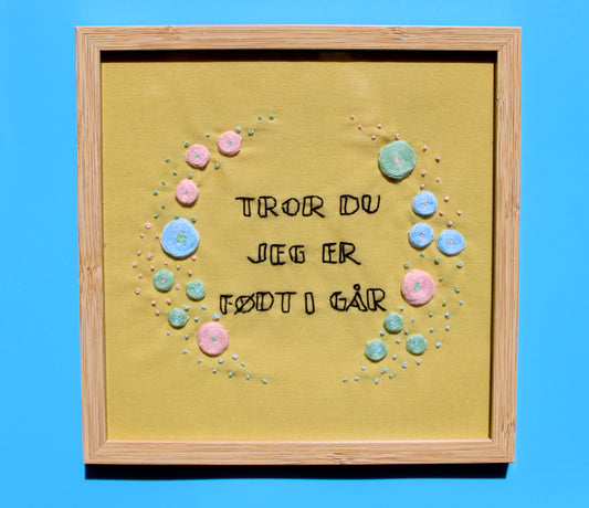 Tror du jeg er født i går
